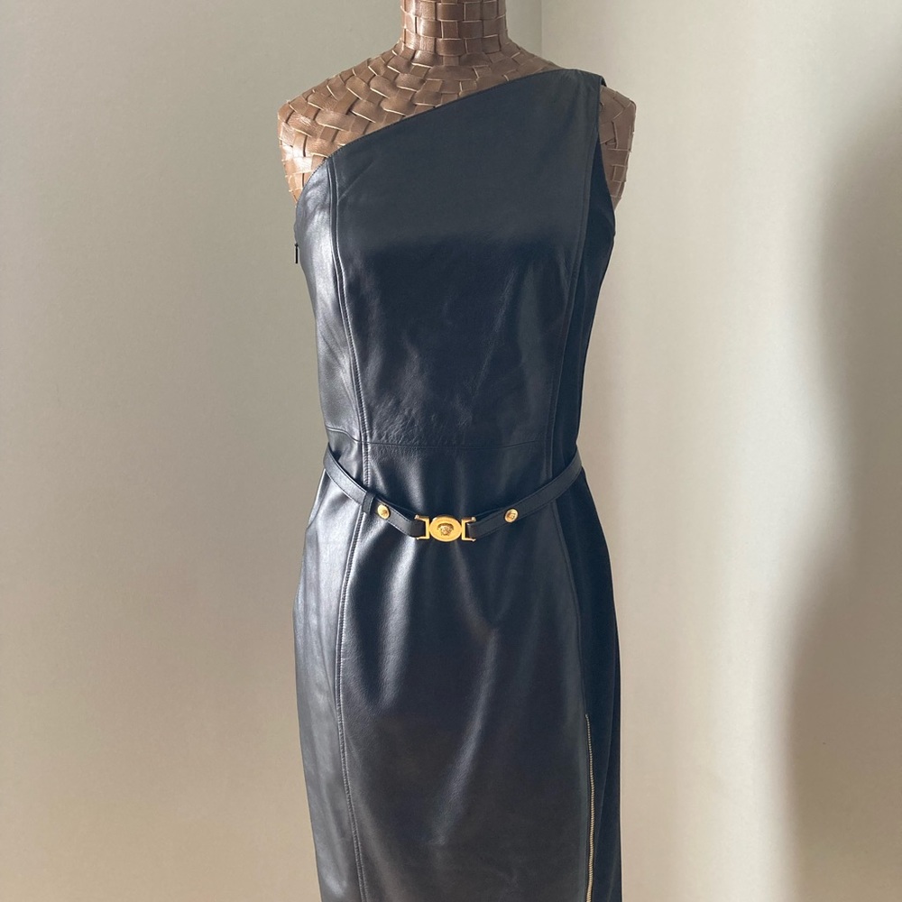 Gianni Versace Leather Dress euro 42